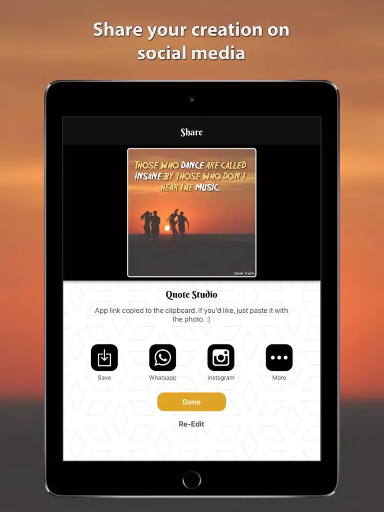 Quote Studio - Picture Quotes iPad  سکرین شاٹس