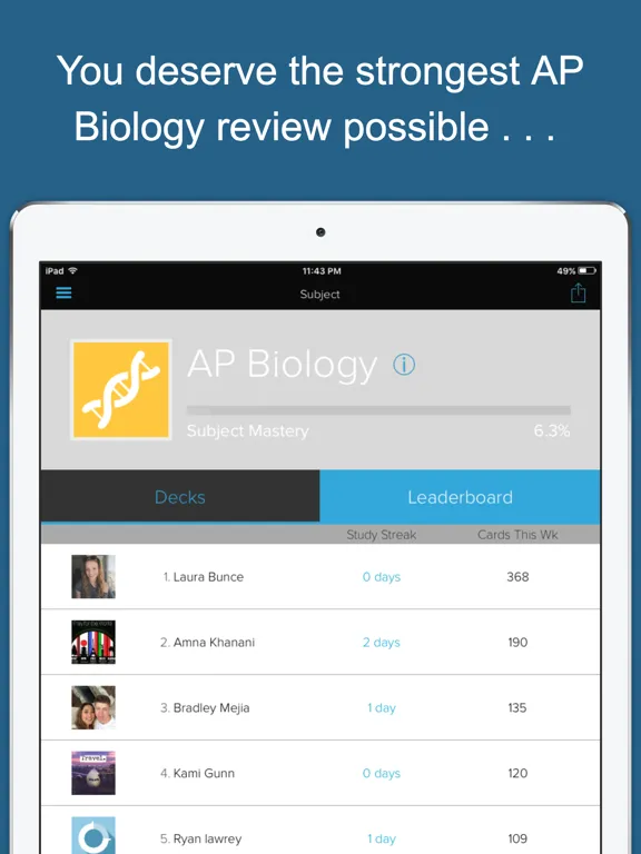 Captures d'écran de AP Biology Exam Review iPad 