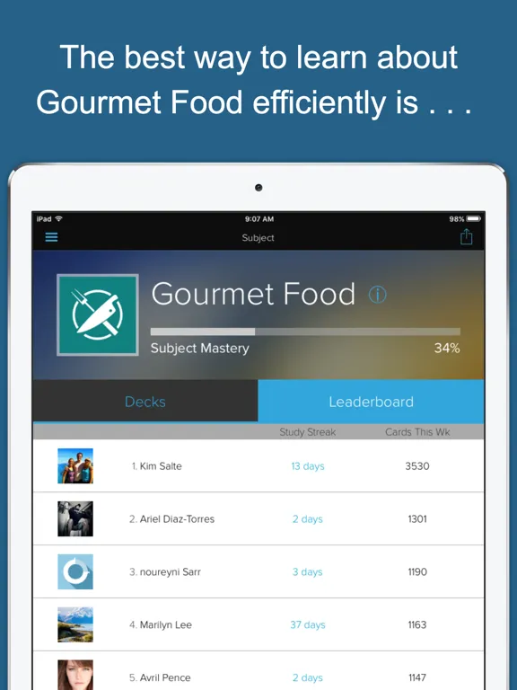 Capturas de pantalla de Food & Cooking Genius iPad 