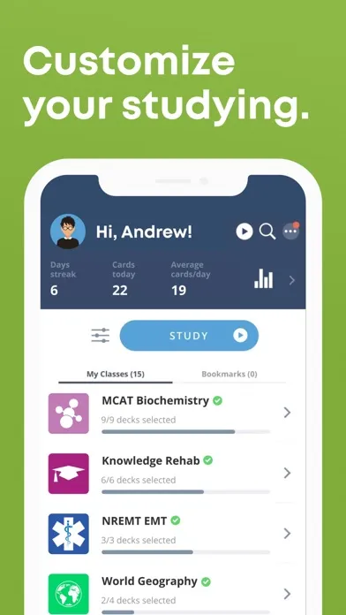 Tangkapan skrin Brainscape - Smart Flashcards