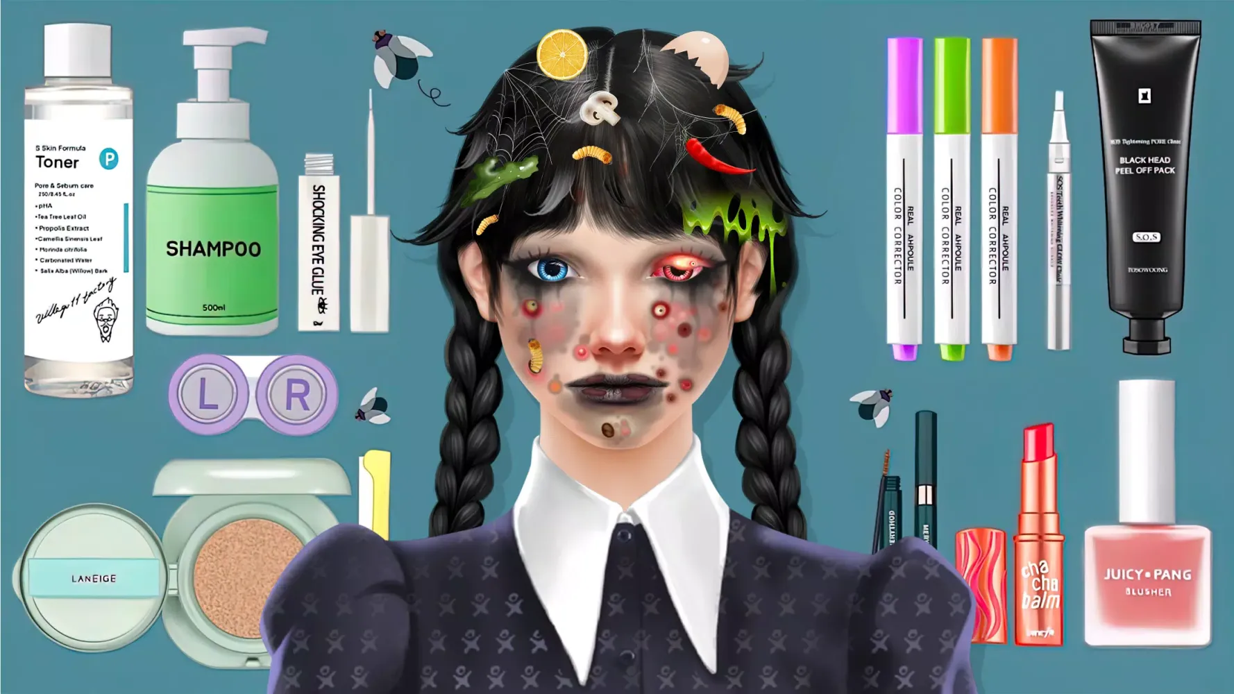 Capturas de pantalla de ASMR Doctor Makeup Salon games