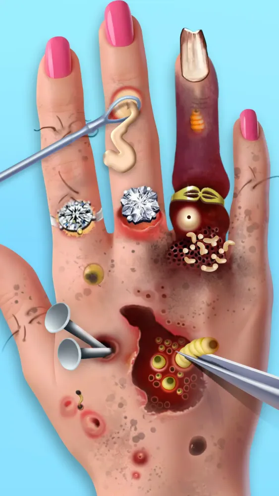 Capturas de pantalla de ASMR Doctor Makeup Salon games