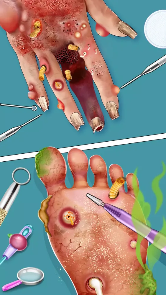 Capturas de pantalla de ASMR Doctor Makeup Salon games