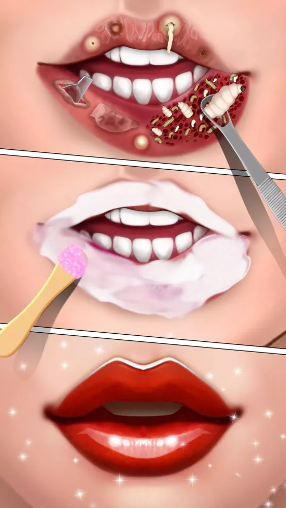 Capturas de pantalla de ASMR Doctor Makeup Salon games