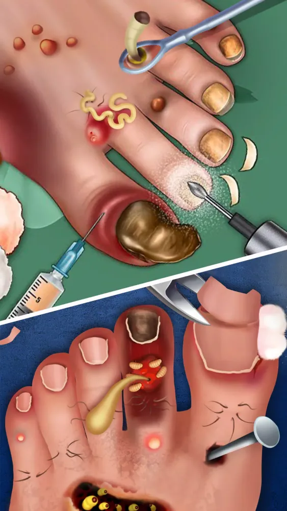 Capturas de pantalla de ASMR Doctor Makeup Salon games