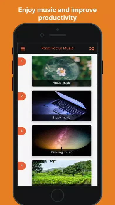 Raxa : Focus & Relaxing Music应用截图