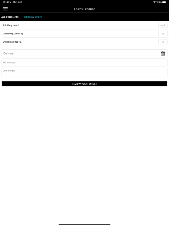 Cairns Produce iPad  سکرین شاٹس