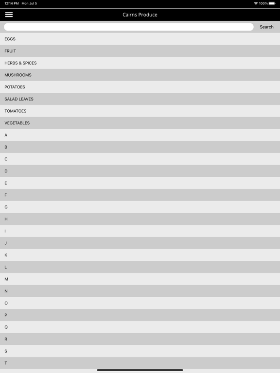 Cairns Produce iPad  سکرین شاٹس