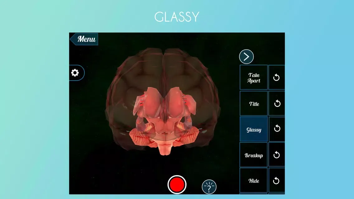Tangkapan layar Virtual Reality (VR) Human Brain