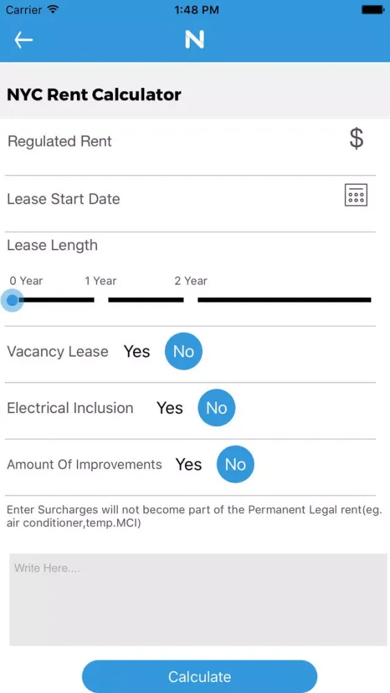Novick Edelstein Rent Calculator स्क्रीनशॉट