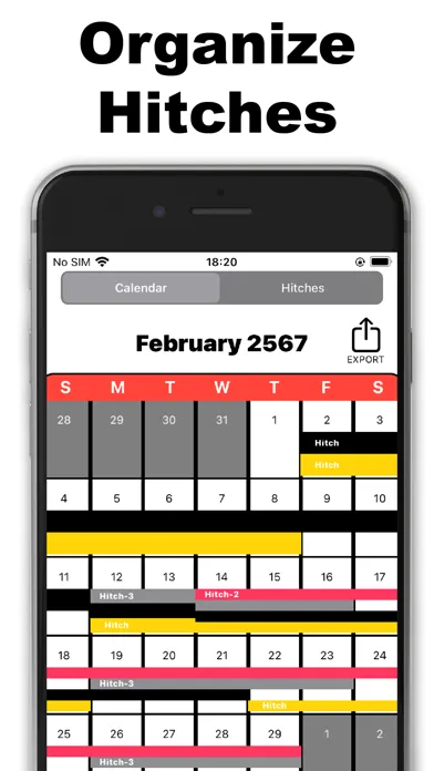 Ảnh chụp màn hình của Oilfield Calendar for Hitch