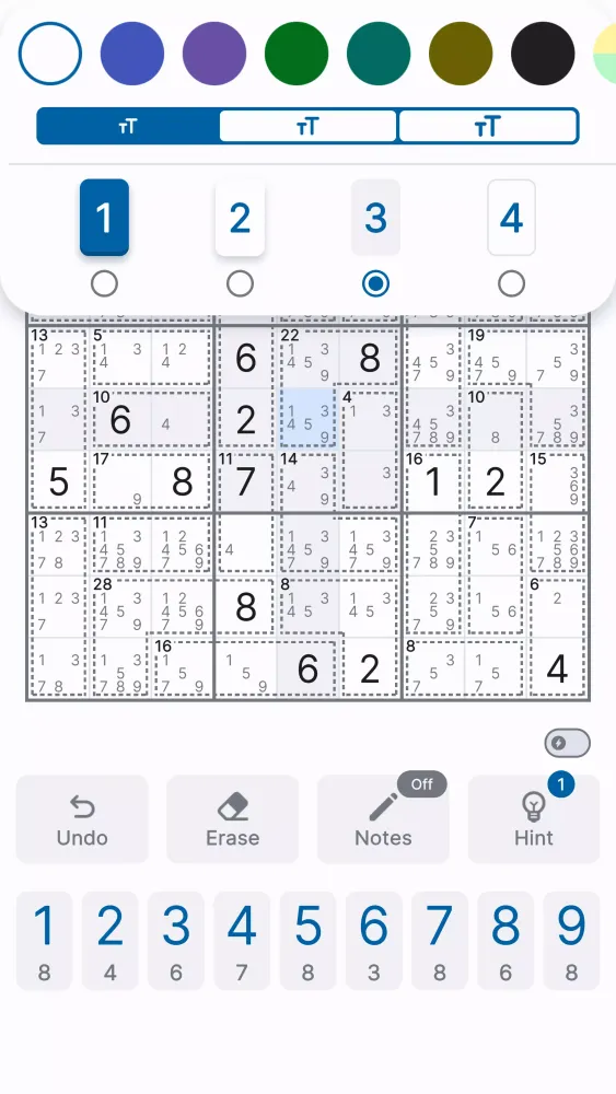 Killer Sudoku Screenshots
