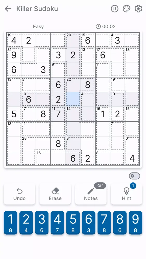 Killer Sudoku Screenshots