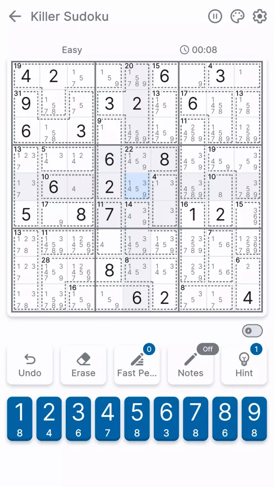 Killer Sudoku Screenshots