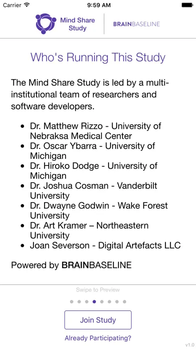 Screenshot di Mind Share: A Research Study Measuring the Relationship Between Lifestyle, Health, and Alzheimer’s Disease