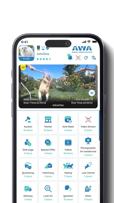 AWA Auction Ekran Görüntüleri