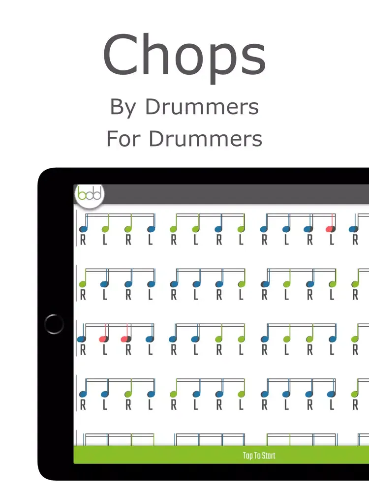 Tangkapan skrin BDD - Chops iPad 