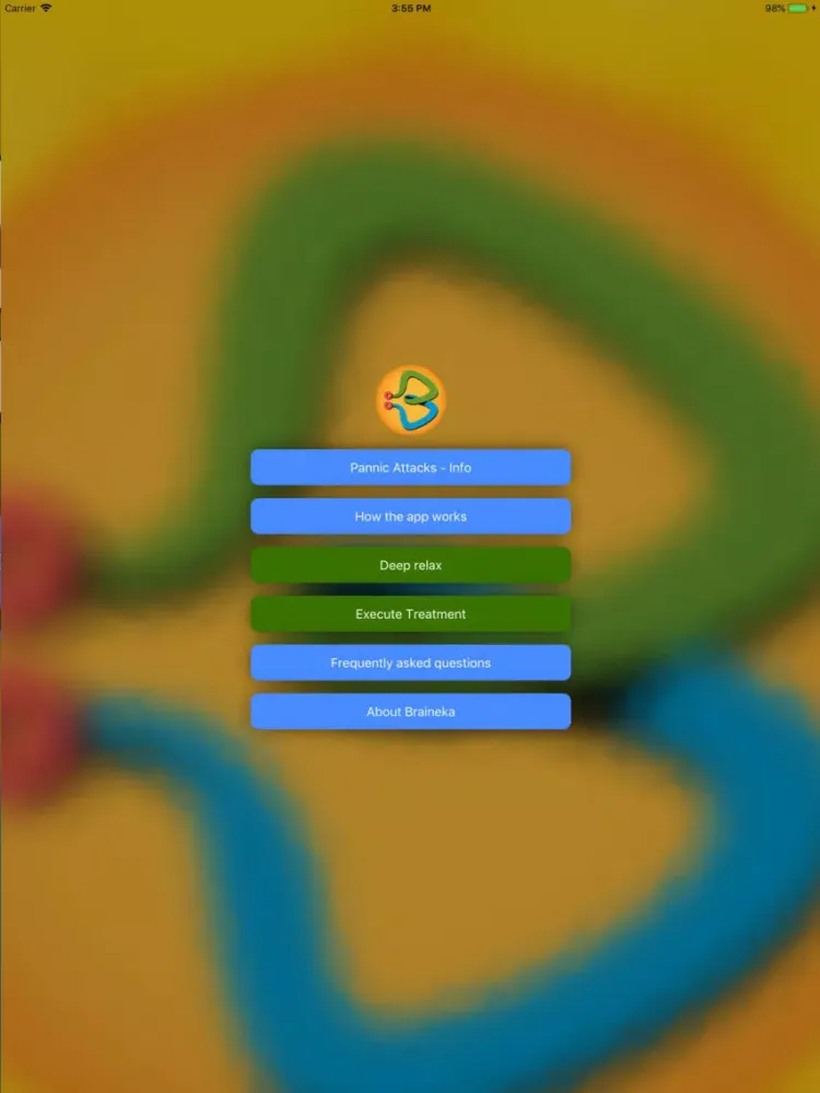 Zrzuty ekranu Braineka Panic Attacks iPad 