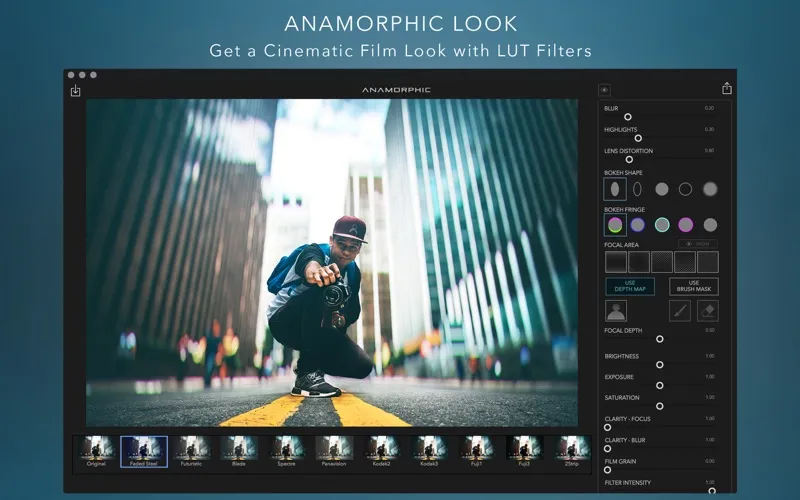 Capturas de tela do Anamorphic Pro