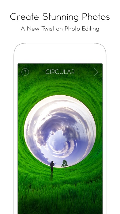 Capturas de tela do Circular Tiny Planet Editor