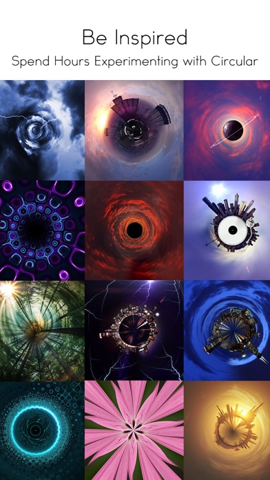 Capturas de tela do Circular Tiny Planet Editor