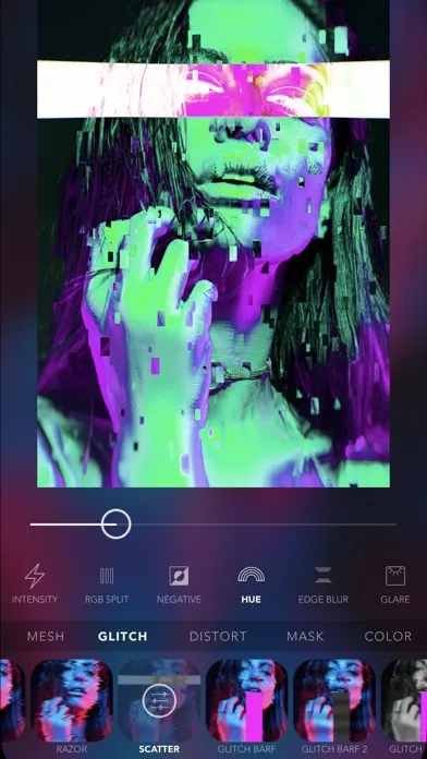 Glitch Face AI Filters Screenshots
