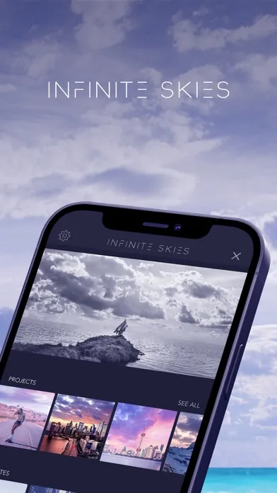 Tangkapan skrin Infinite Skies Photo Editor
