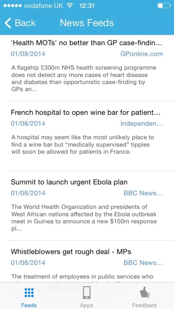 Medical news Screenshots