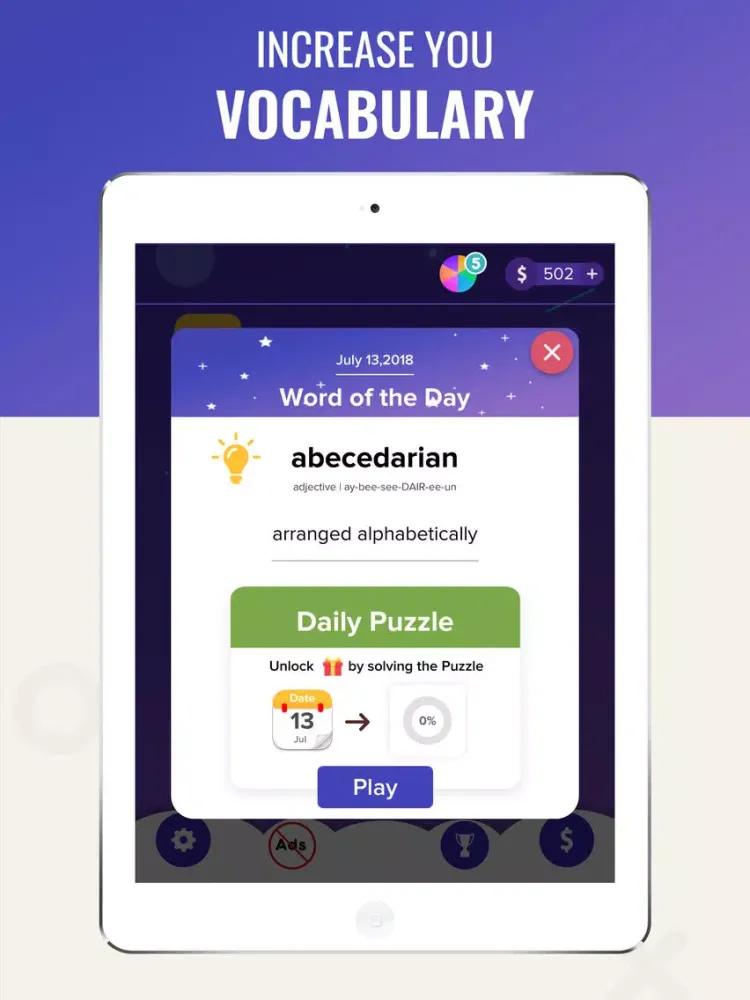 WordCross Champ - Brain Puzzle iPad  スクリーンショット