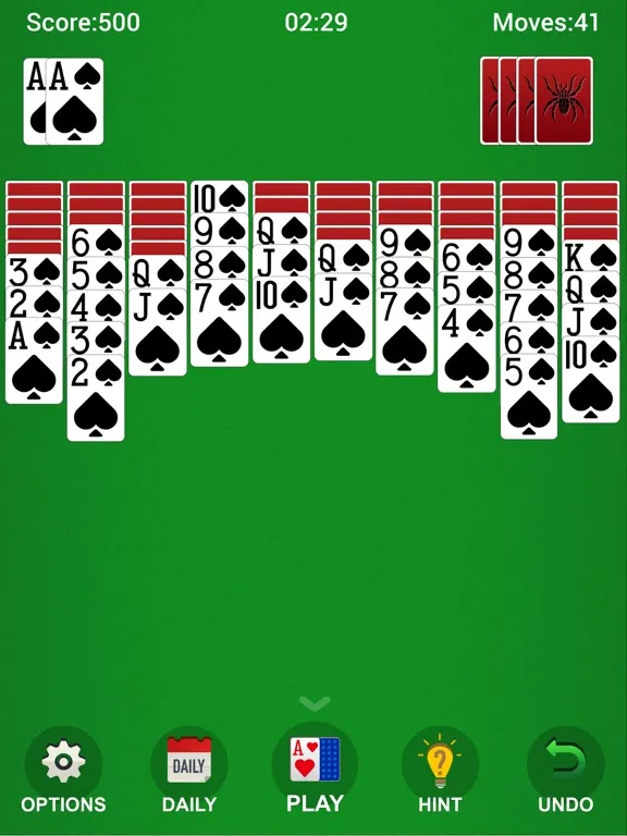 .Spider Solitaire! iPad स्क्रीनशॉट
