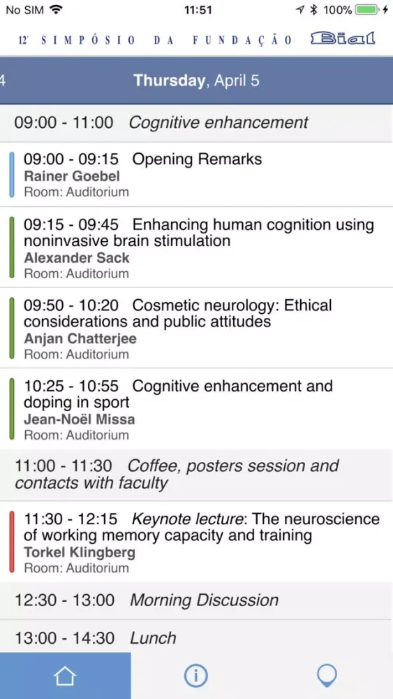 Captures d'écran de BIAL Foundation 12th Symposium