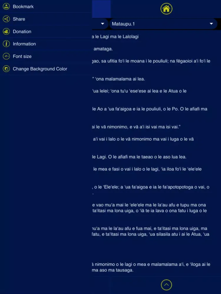 Samoan Bible iPad  স্ক্রিনশট