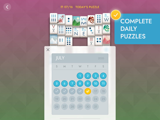 Ảnh chụp màn hình của Mahjong - Tile Matching Puzzle iPad 