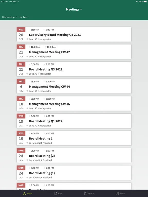 Brainloop MeetingSuite iPad  Screenshots