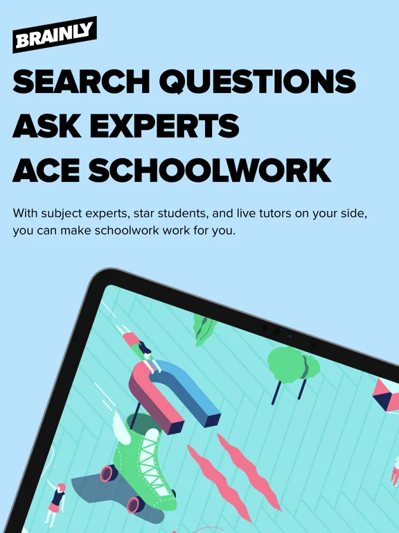 Tangkapan skrin Brainly: AI Homework Helper iPad 