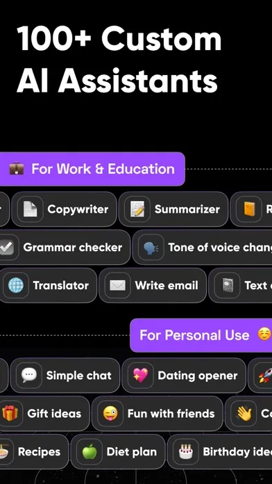 Capturas de pantalla de AI Chat Assistant - Chatomic