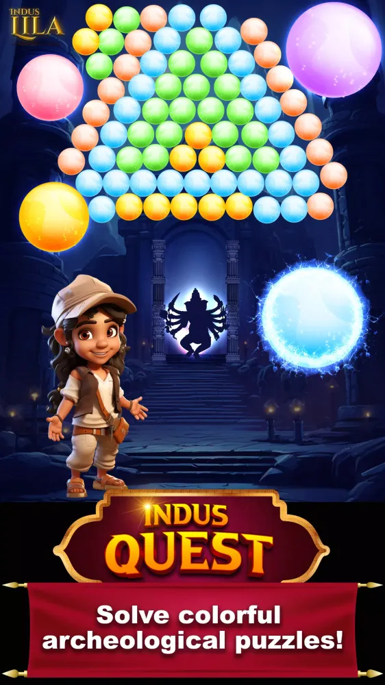 Capturas de pantalla de Indus Quest Idols: Bubble game