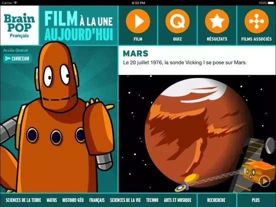 Screenshot di BrainPOP: Film du Jour iPad 