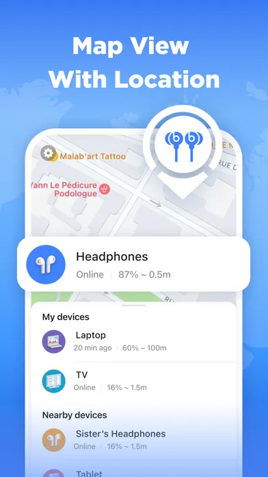 Captures d'écran de Find Bluetooth Device Tracker