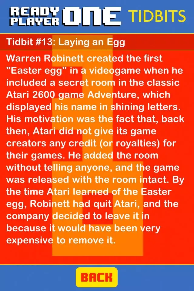 Скриншоты Ready Player One - Tidbit Trivia