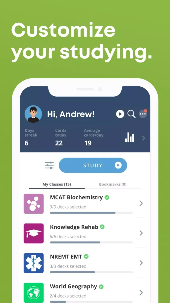 Screenshot di Brainscape: Smarter Flashcards