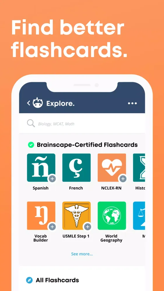Screenshot di Brainscape: Smarter Flashcards