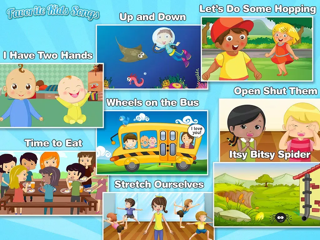 Ảnh chụp màn hình của Favorite Kids Songs, Nursery Rhymes and Baby Lullabies iPad 