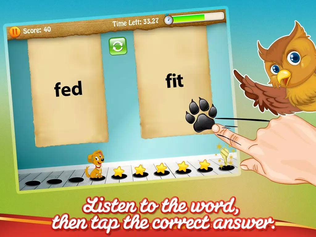 تصاویر Sight Words Puppy Dash: Vocabulary & Dolch Words Reading & Spelling Game iPad 