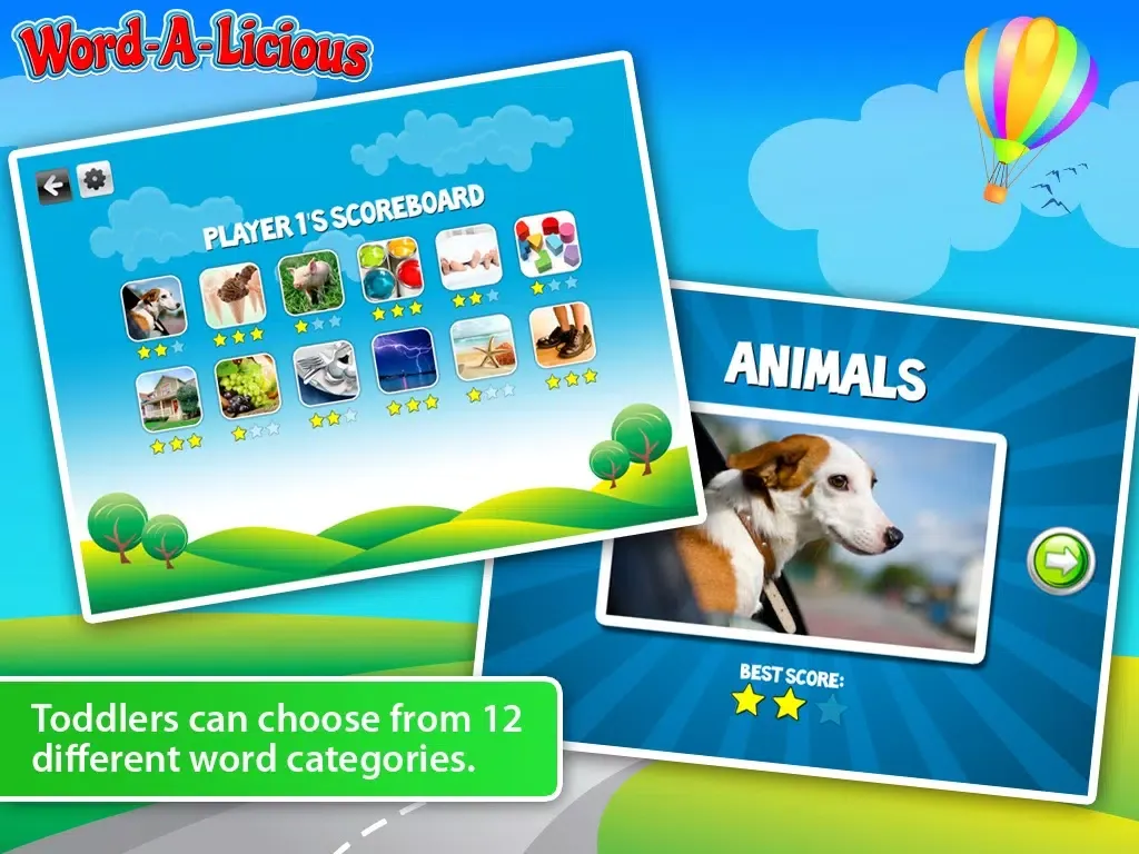 Word-A-Licious Toddler iPad 应用截图