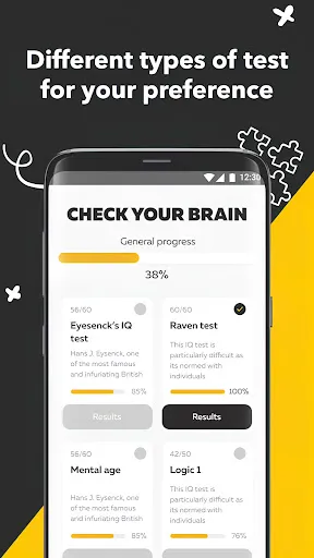Brain test - psy and iq test Screenshots
