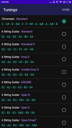 CarlTune - Chromatic Tuner Screenshots