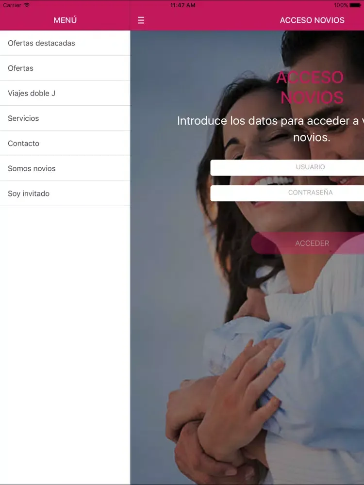 Zrzuty ekranu Viajes Doble J App iPad 