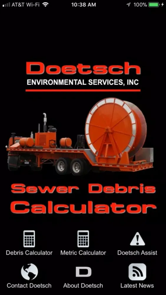 Capturas de tela do Doetsch Environmental Services