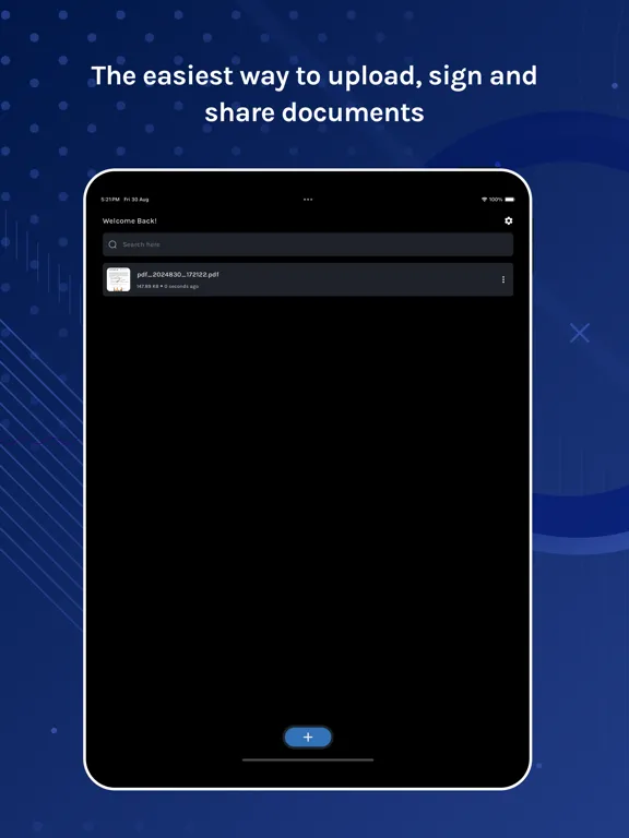 ภาพหน้าจอของ eSign Electronic Signature Doc iPad 